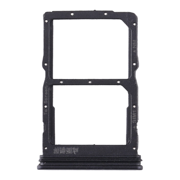 SIM Card Tray + NM Card Tray for Huawei Honor 30S / Nova 7 SE (Black)