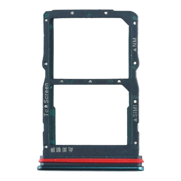 SIM Card Tray + NM Card Tray for Huawei Honor 30S / Nova 7 SE (Green)