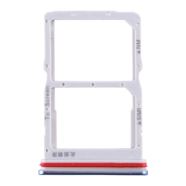 SIM Card Tray + NM Card Tray for Huawei Honor 30S / Nova 7 SE (Blue)