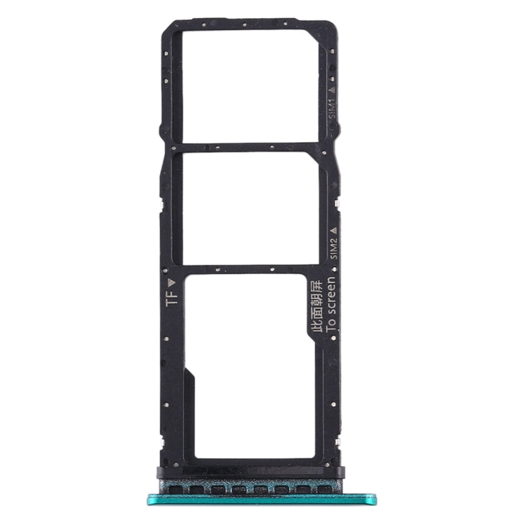 Green SIM Card Tray, SIM Card Tray, and Micro SD Card Tray for Huawei Honor Play 4T