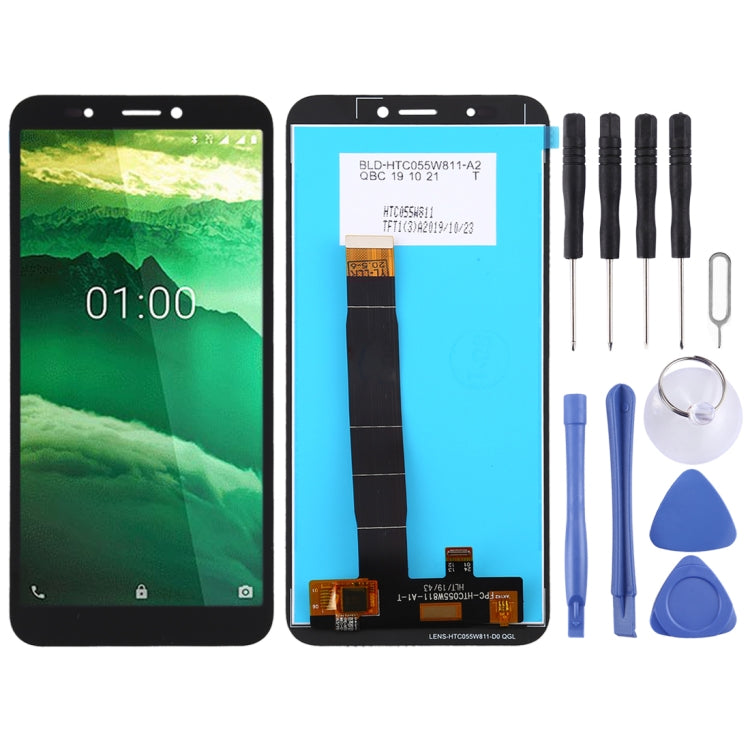 Nokia C1 LCD Screen and Touch Digitizer Full Assembly (Black)