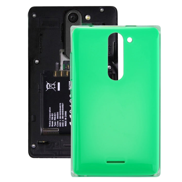 Green Dual SIM Battery Back Cover for Nokia Asha 502