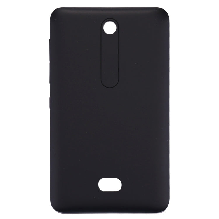 Black Battery Back Cover for Nokia Asha 501 - High-Quality Replacement