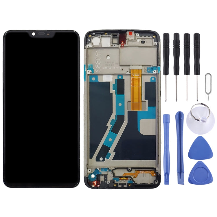 OPPO A5 / A3s Black LCD Screen and Digitizer Full Assembly with Frame