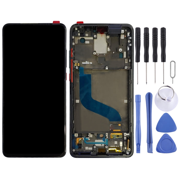 AMOLED LCD Screen and Digitizer Assembly with Frame for Xiaomi 9T Pro / Redmi K20 Pro / Redmi K20 (Black)