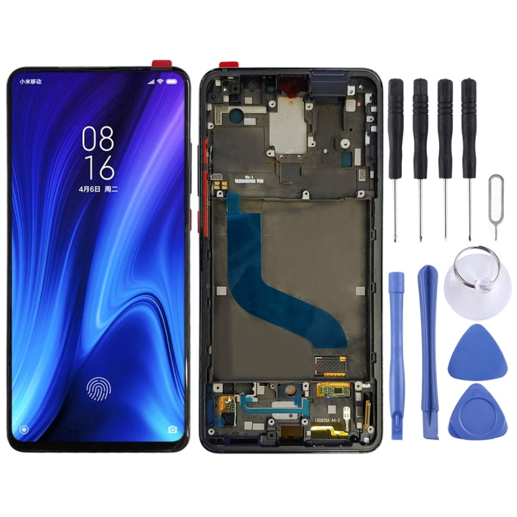 AMOLED LCD Screen and Digitizer Assembly with Frame for Xiaomi 9T Pro / Redmi K20 Pro / Redmi K20 (Black)