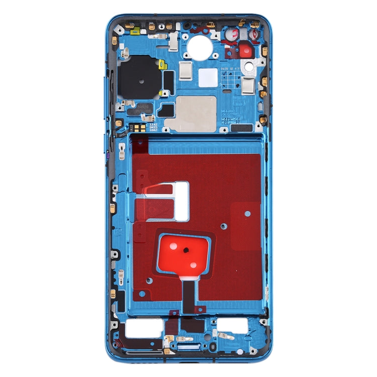 Blue Original Middle Frame Bezel Plate with Side Keys for Huawei P40