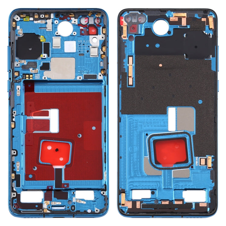 Blue Original Middle Frame Bezel Plate with Side Keys for Huawei P40