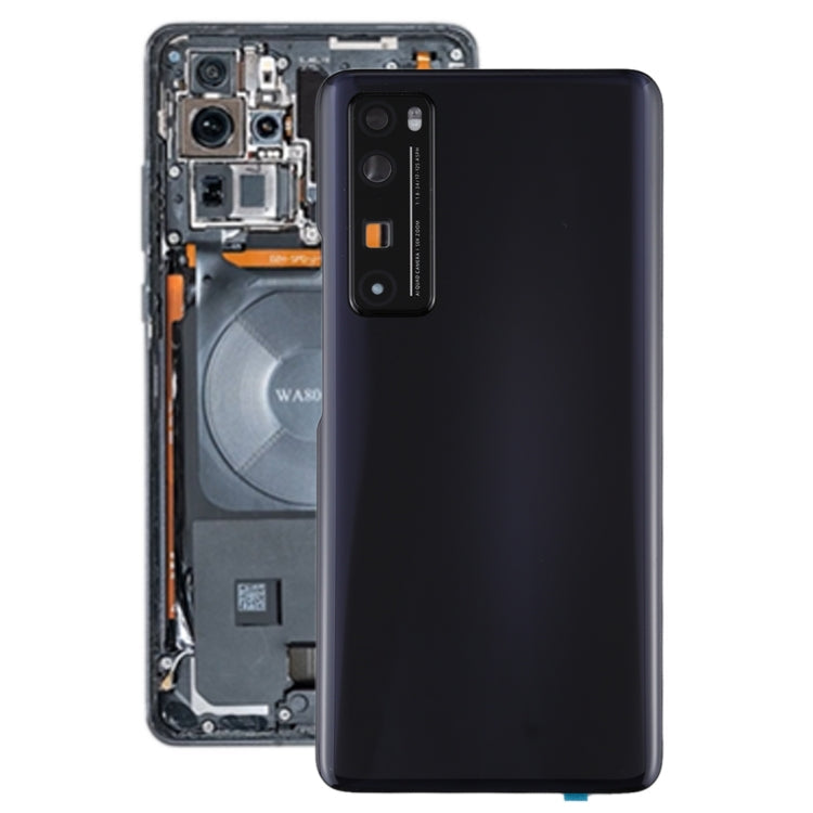 Black Replacement Back Cover with Camera Lens for Huawei Nova 7 Pro 5G