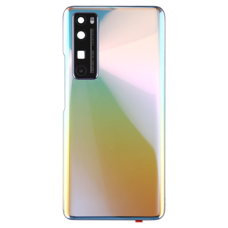 New Silver Back Cover with Camera Lens for Huawei Nova 7 Pro 5G - High-Quality Replacement