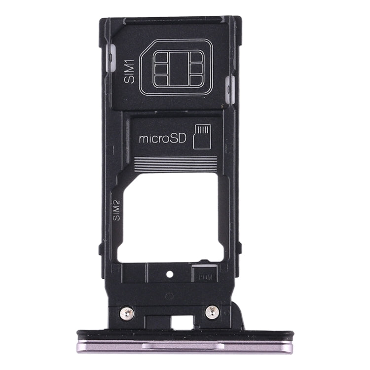 Pink SIM Card, SIM Card, and Micro SD Card Tray Set for Sony Xperia XZ2