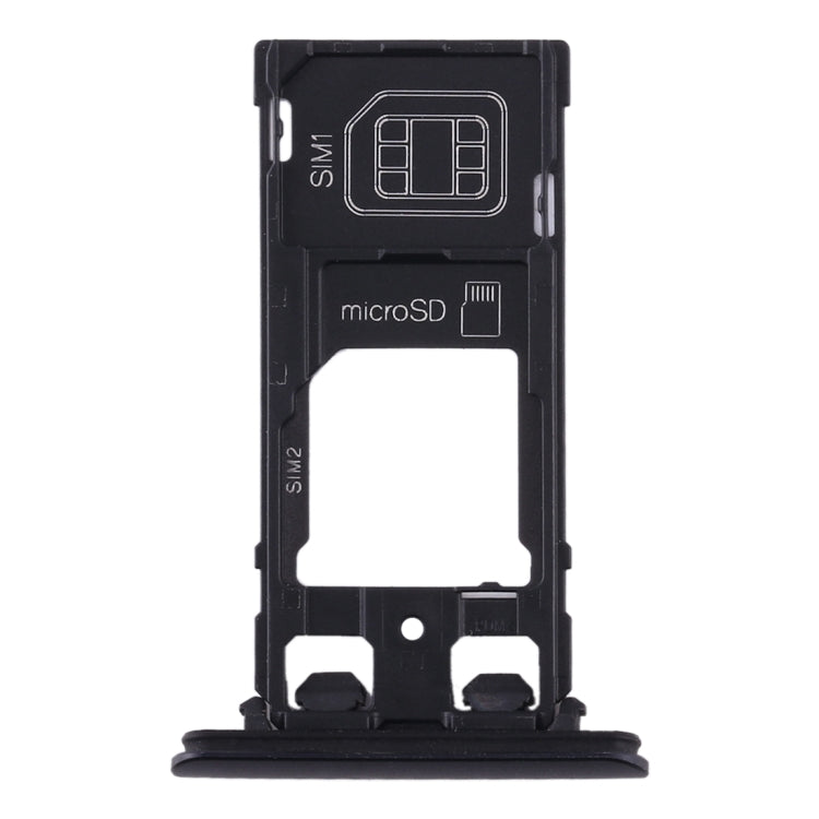 Triple Tray Set for Sony Xperia XZ2 Compact (Black)