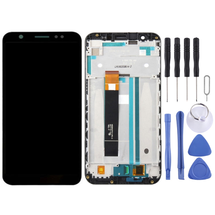 Replacement LCD Screen and Touch Screen Digitizer Assembly with Frame for Asus ZenFone Max M1 ZB555KL X00PD (Black)