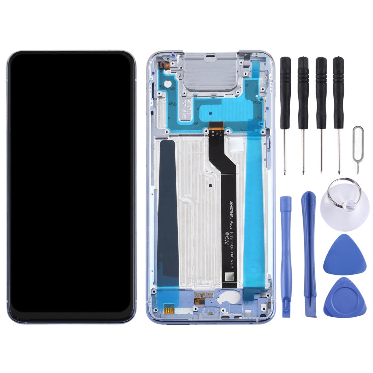 Asus Zenfone 6 ZS630KL I01WD LCD Screen and Digitizer Full Assembly with Frame (Silver)