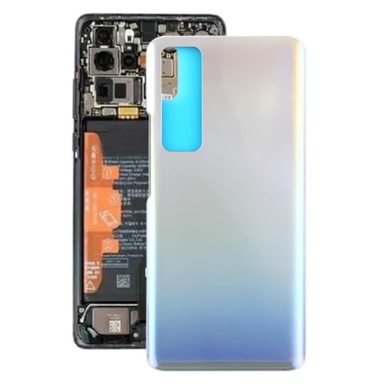 Silver Replacement Battery Back Cover for Huawei Nova 7 Pro 5G