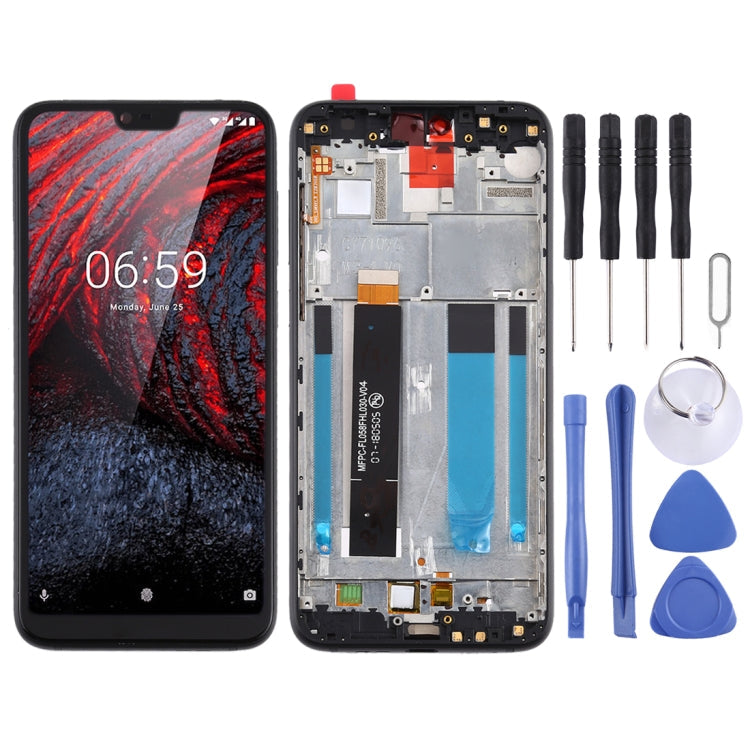 LCD Screen and Digitizer Replacement with Frame for Nokia X6/6.1 Plus TA-1099 TA-1116 TA-1103 TA-1083