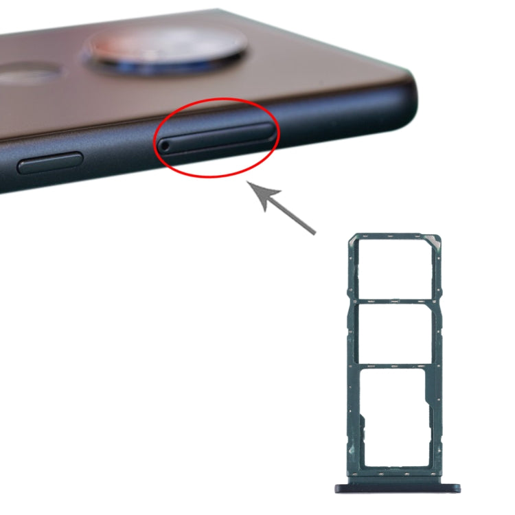 SIM Card Tray and Micro SD Card Tray for Nokia 7.2 / 6.2 - Green