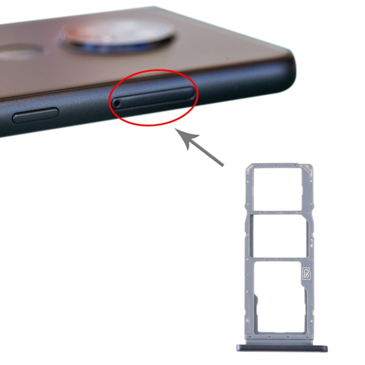 Silver SIM Card Tray + Micro SD Card Tray Replacement Set for Nokia 7.2 / 6.2 TA-1196 TA-1198 TA-1200 TA-1187 TA-1201