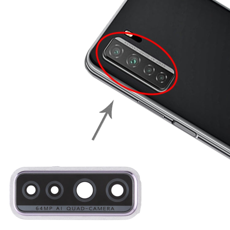Silver Camera Lens Cover for Huawei P40 Lite 5G / Nova 7 SE - Protect Your Phone's Lens