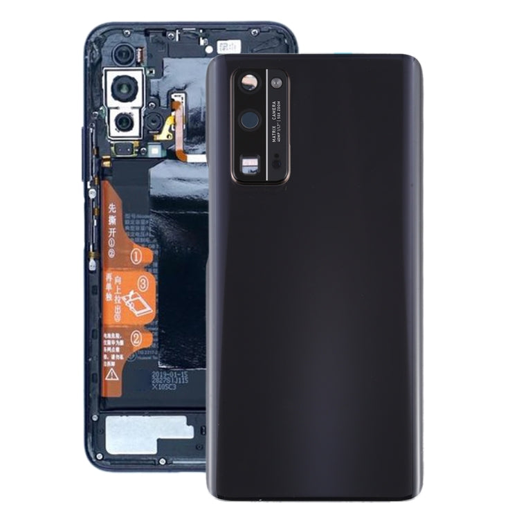 New Replacement Back Cover with Camera Lens for Huawei Honor 30 Pro (Black)