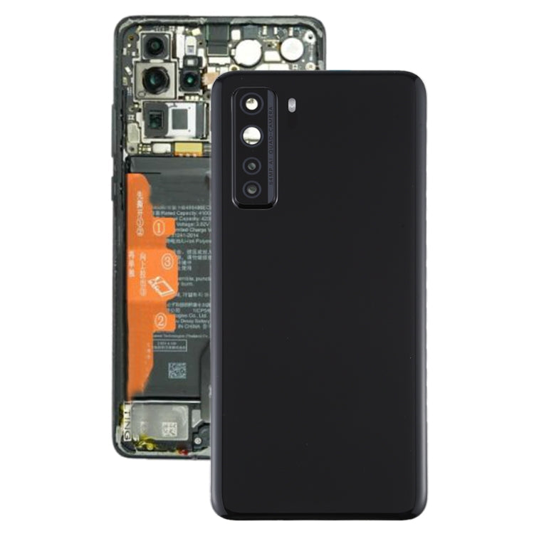 Battery Back Cover with Camera Lens for Huawei P40 Lite 5G / Nova 7 SE (Black)