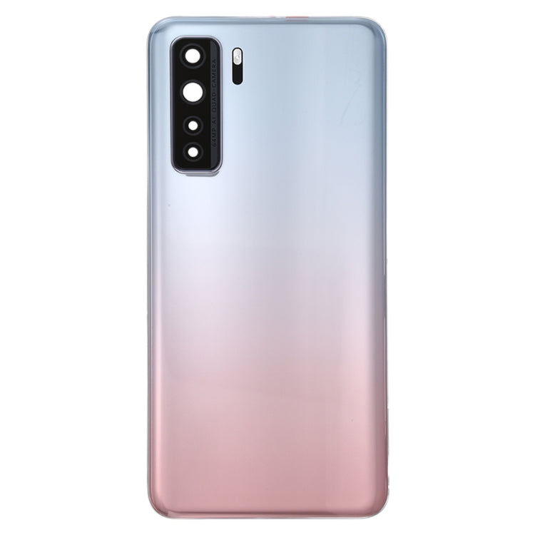 Silver Original Battery Back Cover with Camera Lens for Huawei P40 Lite 5G / Nova 7 SE