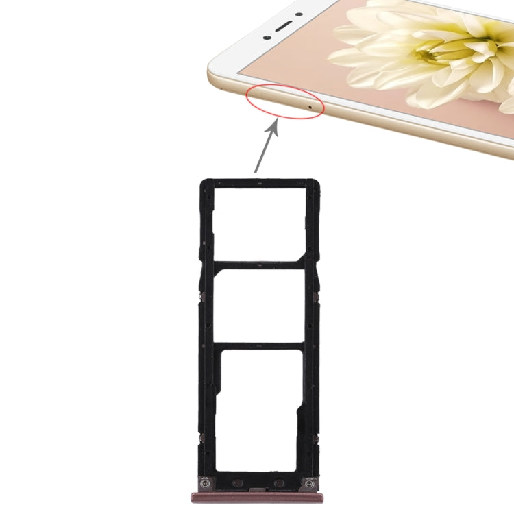 Rose Gold SIM Card and Micro SD Card Tray Set for Xiaomi Redmi Note 5A