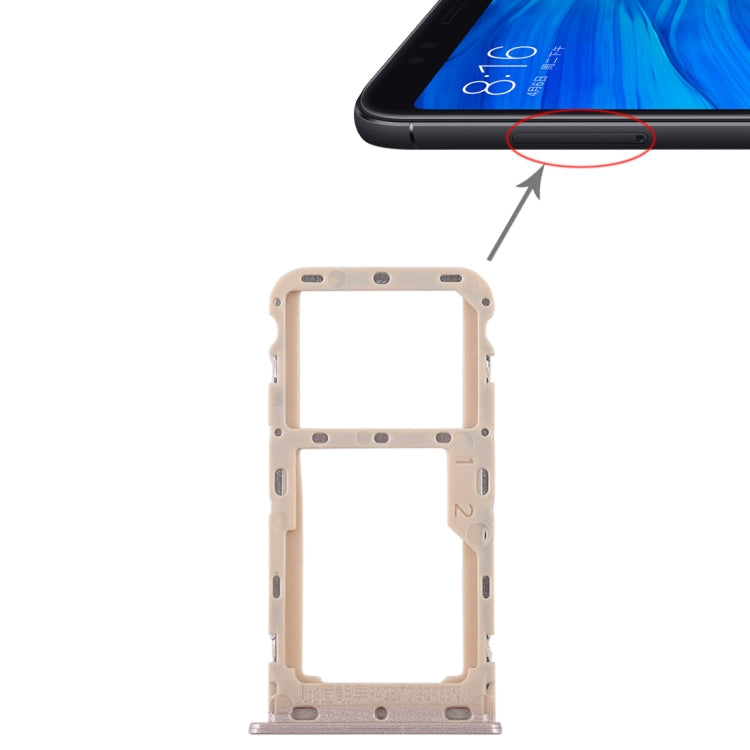 Dual SIM Card and Micro SD Card Tray for Xiaomi Redmi 5 (Gold)