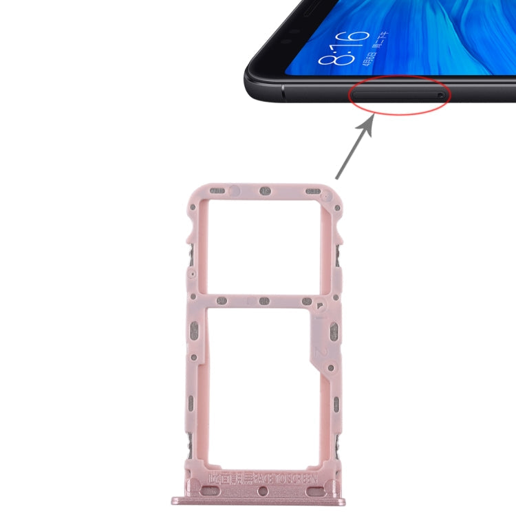 Dual SIM Card and Micro SD Card Tray for Xiaomi Redmi 5 - Rose Gold
