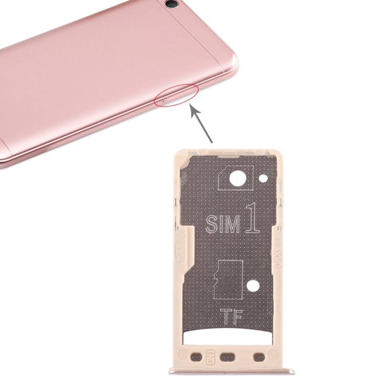 Dual SIM and Micro SD Card Tray for Xiaomi Redmi 5A (Gold)
