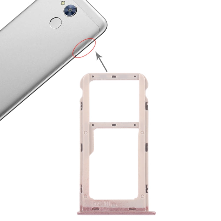 SIM Card Tray and Micro SD Card Tray Replacement for Huawei Honor 6A (Pink)