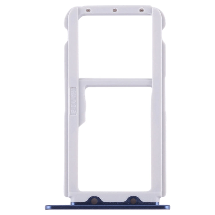 SIM Card Tray and Micro SD Card Tray Replacement for Huawei Honor V9 (Blue)