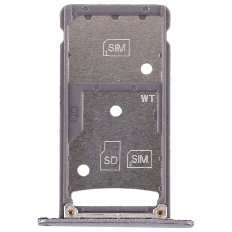Dual SIM Card and Micro SD Card Tray for Huawei Enjoy 6 / AL00 (Grey)