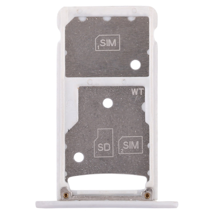 2 Sim Card and Micro SD Card Tray for Huawei Enjoy 6/AL00 (White)