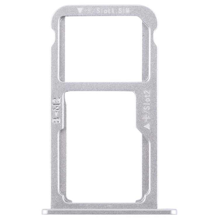 Huawei G9 Plus SIM Card and Micro SD Card Tray Set - Silver