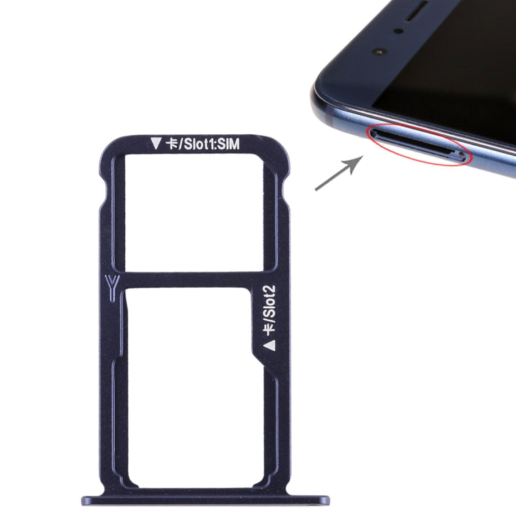 SIM Card Tray and Micro SD Card Tray Set for Huawei Honor 8 (Blue)
