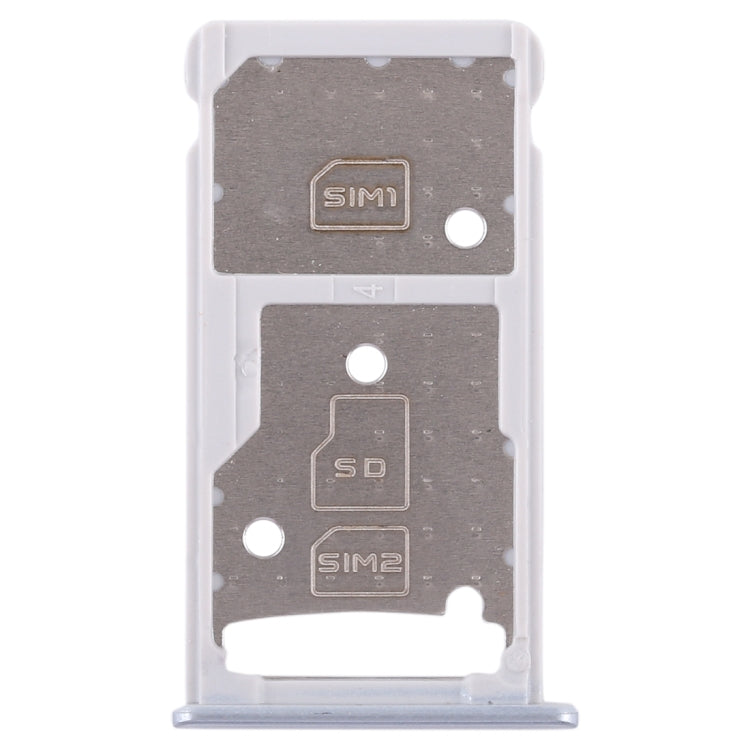 Silver SIM Card and Micro SD Card Tray Set for Huawei Honor 5c