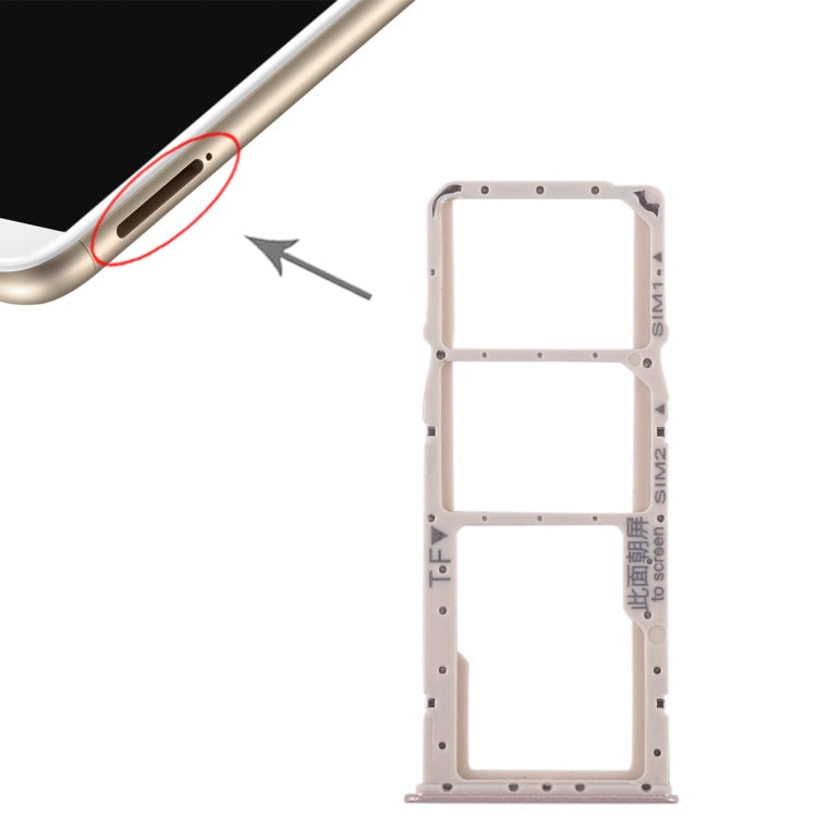Gold SIM and Micro SD Card Tray Set for Huawei Enjoy 8 Plus