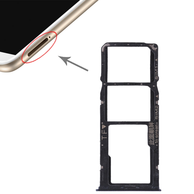 Replacement SIM and Micro SD Card Tray for Huawei Enjoy 8 Plus (Blue)