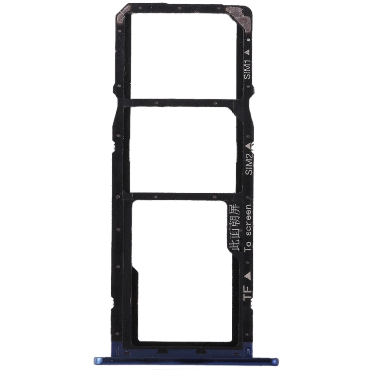 SIM Card Tray + SIM Card Tray + Micro SD Card for Huawei Honor 7A (Blue)