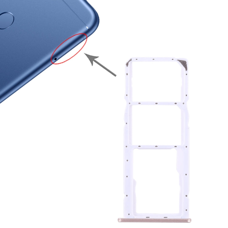 Dual SIM Card Tray and Micro SD Card Tray for Huawei Honor Play 7C (Gold)