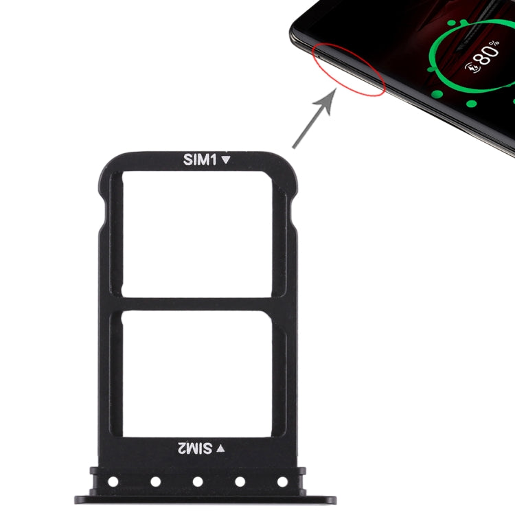 SIM Card Tray Replacement for Huawei Mate RS Porsche Design (Black)