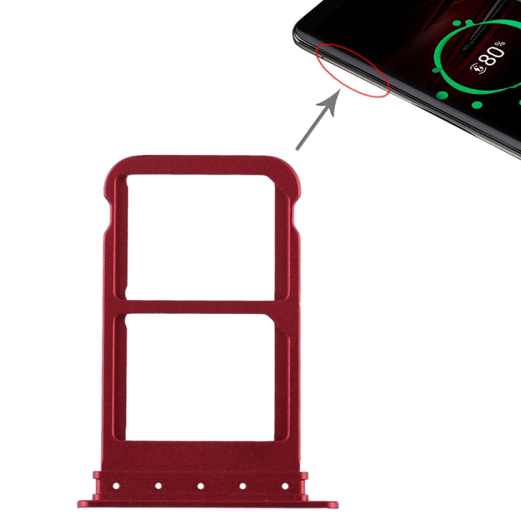 Red SIM Card Tray for Huawei Mate RS Porsche Design - Replacement for Damaged or Non-functional Trays