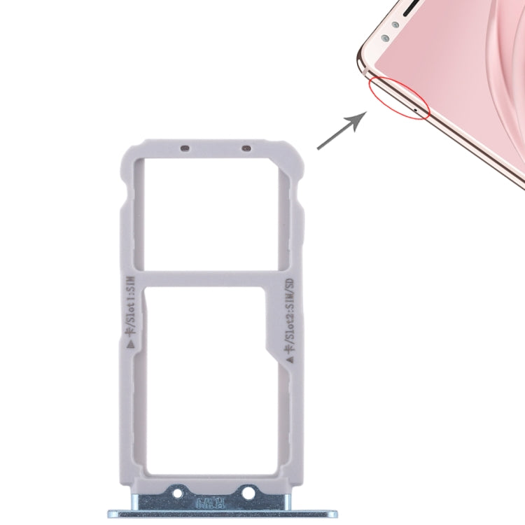 Huawei Nova 2s SIM Card and Micro SD Card Tray Set (Blue)