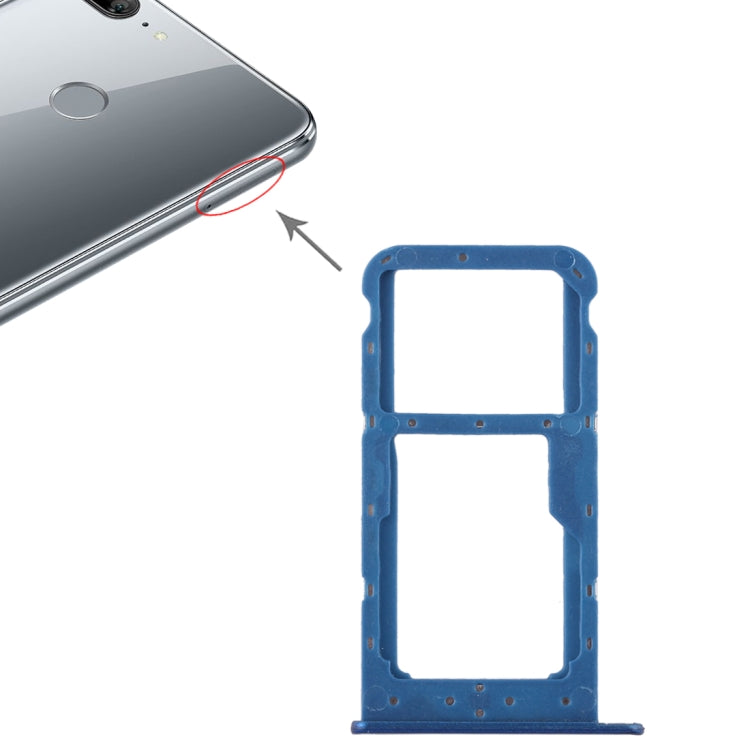SIM Card Tray and Micro SD Card Slot Combo for Huawei Honor 9 Lite (Blue)