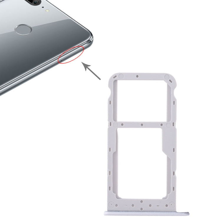 SIM Card Tray and Micro SD Card Holder for Huawei Honor 9 Lite (White)