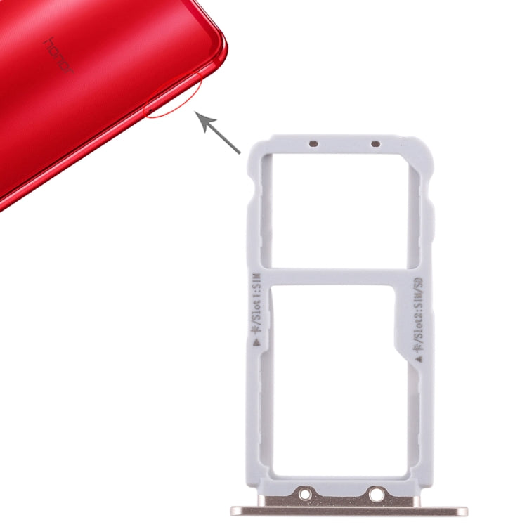 Gold SIM Card Tray and Micro SD Card Replacement for Huawei Honor View 10/V10