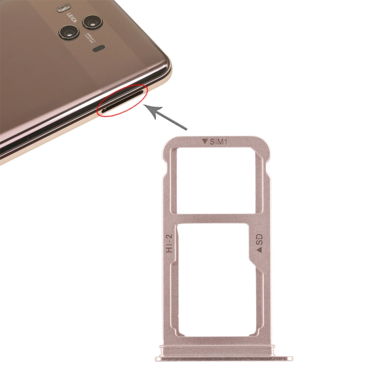 Gold SIM Card Tray and Micro SD Card Tray Combo for Huawei Mate 10