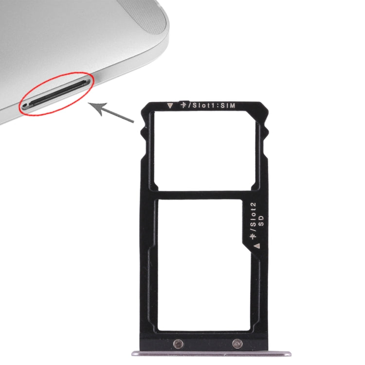 SIM Card Tray Replacement Set for Huawei G8 (Grey)