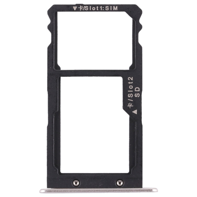 Replacement SIM Card Tray and Micro SD Card for Huawei G8 - Silver